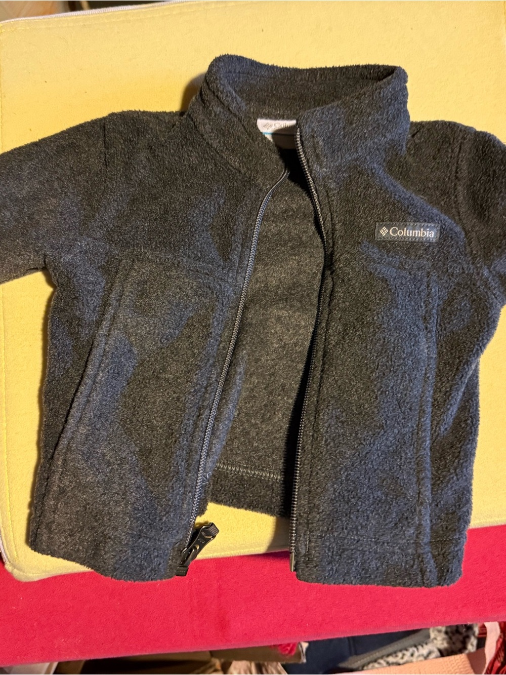 Columbia Kids Black Charcoal Fleece Jacket